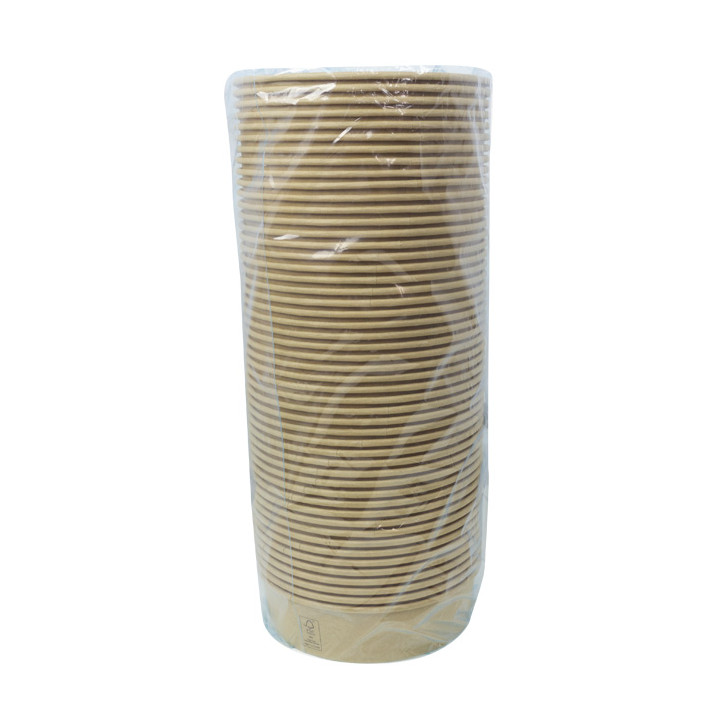 Salad Bowl Kraft-Kraft Cardboard 950ml Ø18,5cm (300 Units)