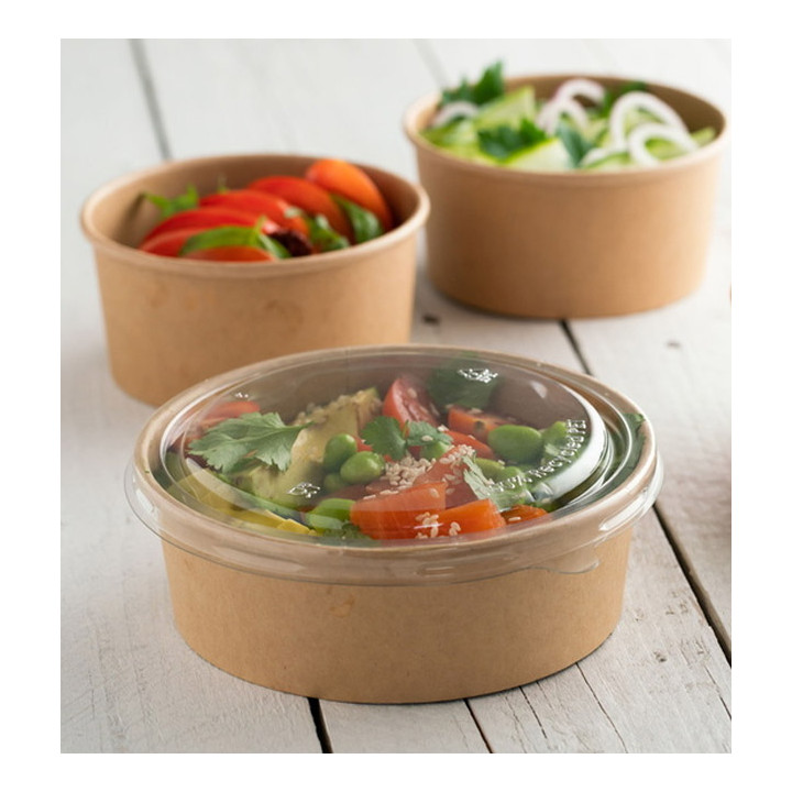 Lid in PET for Soup Bowl 370/550ml Ø11,5cm (50 Units)