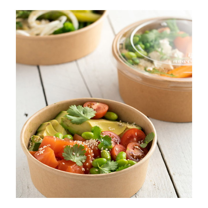 Lid in rPET for Soup Bowl 600/750ml Ø15,0cm (300 Units)