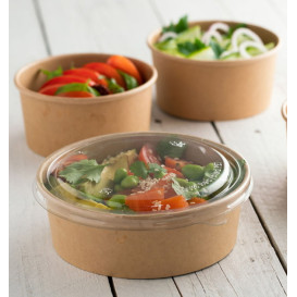 Lid in rPET for Soup Bowl 1.000ml Ø16,6cm (300 Units)