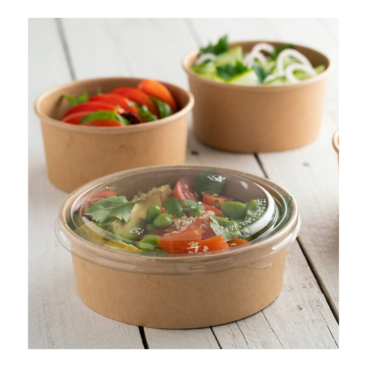 Lid in rPET for Soup Bowl 1.000ml Ø16,6cm (300 Units)