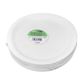 Paper Plate Round White  Ø26cm 250g/m² (50 Units) 