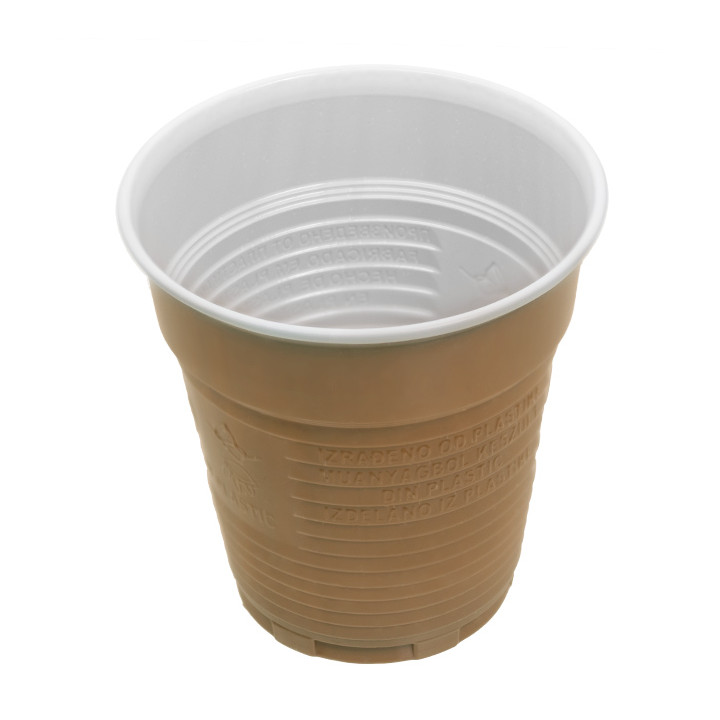 Plastic Cup PS Vending Two Tones 166ml Ø7,0cm (3.000 Units)