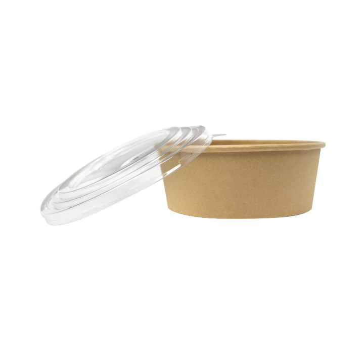 Paper Kraft-Kraft Soup Bowl with PET Lid 1.300ml (240 Units)