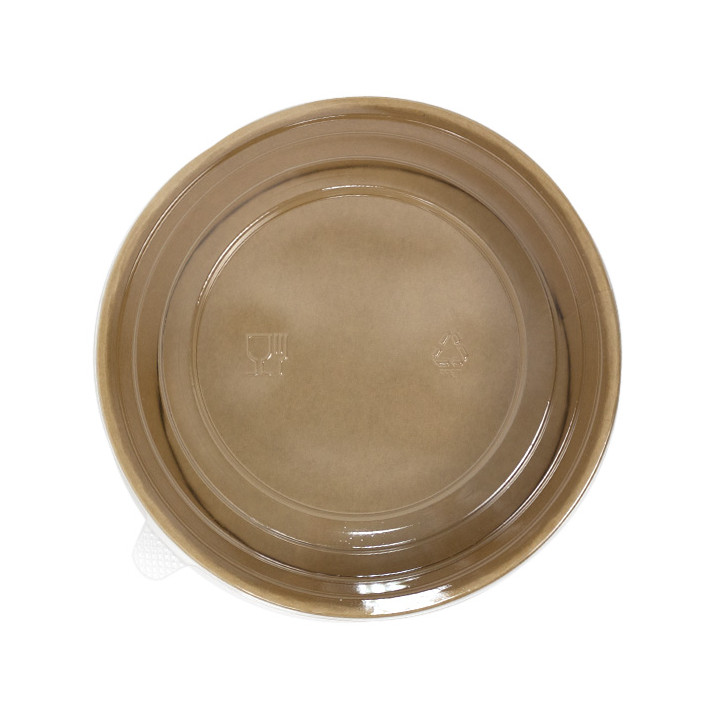 Paper Kraft-Kraft Soup Bowl with PET Lid 1.300ml (240 Units)