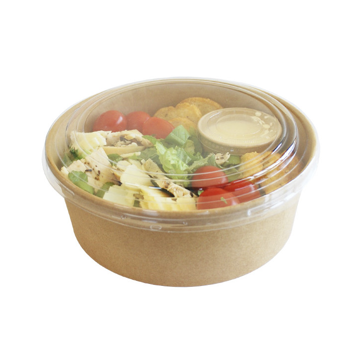 Paper Kraft-Kraft Soup Bowl with PET Lid 1.300ml (240 Units)