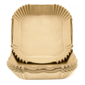 Kraft Air Fryer Paper 40g 17x17x4cm (1.000 Units)