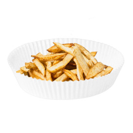 Kraft Air Fryer Paper White 90g Ø22x4cm (1.000 Units)