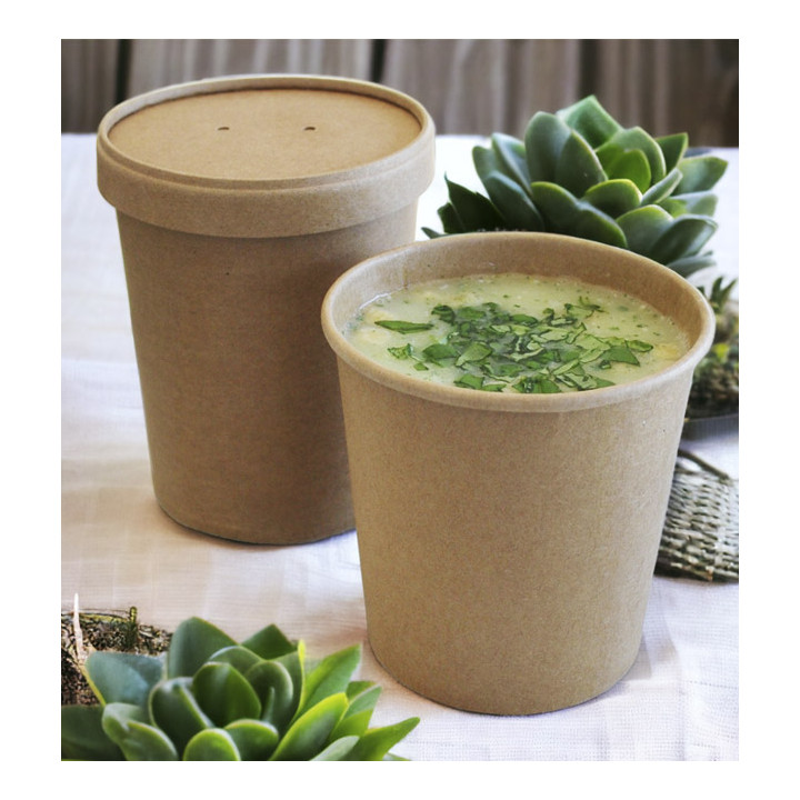 Kraft-Kraft Carton Pot 350ml Ø9,0cm (25 Units)