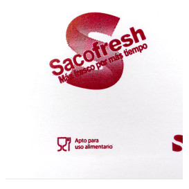 Reusable PE-Paper Bags with Adhesive Flap Sacofresh Red 30x20cm (100 Units)