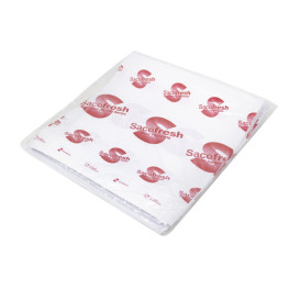 Reusable PE-Paper Bags with Adhesive Flap Sacofresh Red 30x25cm (1.200 Units)