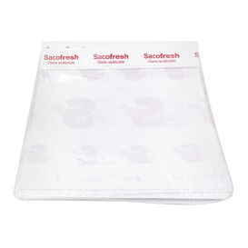 Reusable PE-Paper Bags with Adhesive Flap Sacofresh Red 30x25cm (1.200 Units)