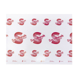 Reusable PE-Paper Bags with Adhesive Flap Sacofresh Red 30x36cm (1.000 Units)