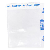 PE-Paper Bags with Adhesive Flap Sacofresh Blue 30x20cm (100 Units)