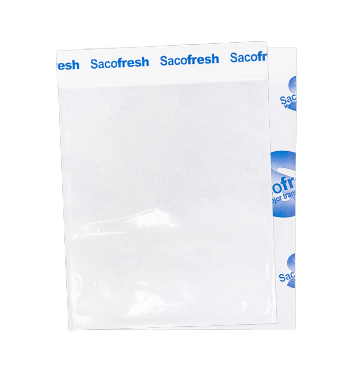 PE-Paper Bags with Adhesive Flap Sacofresh Blue 30x20cm (1.200 Units)