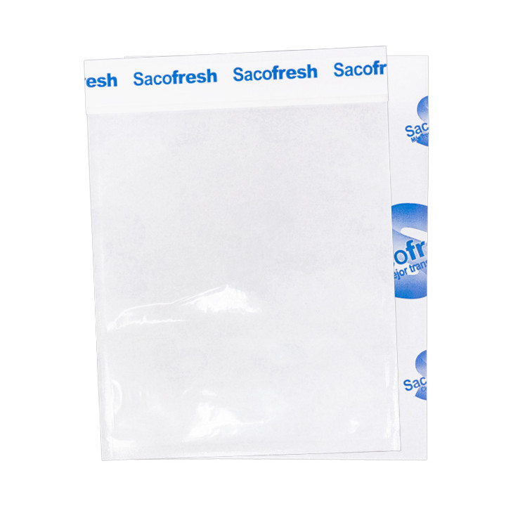 PE-Paper Bags with Adhesive Flap Sacofresh Blue 30x20cm (1.200 Units)