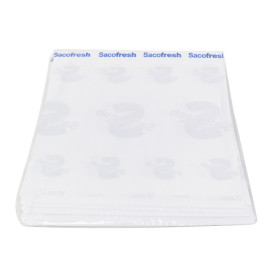 PE-Paper Bags with Adhesive Flap Sacofresh Blue 30x25cm (1.200 Units)