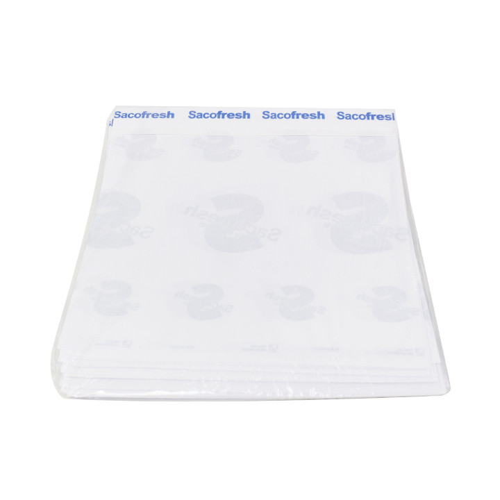 PE-Paper Bags with Adhesive Flap Sacofresh Blue 30x25cm (100 Units)