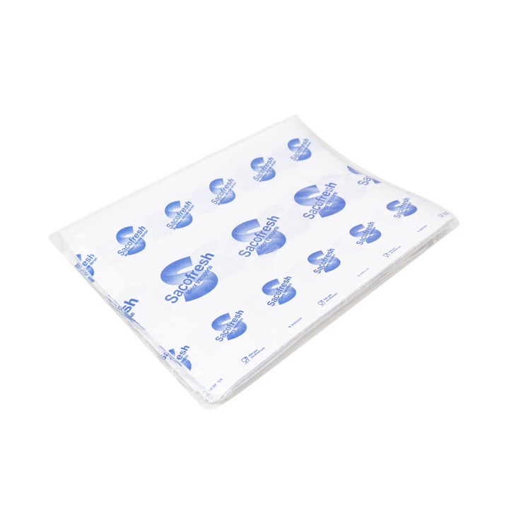 PE-Paper Bags with Adhesive Flap Sacofresh Blue 30x36cm (100 Units)