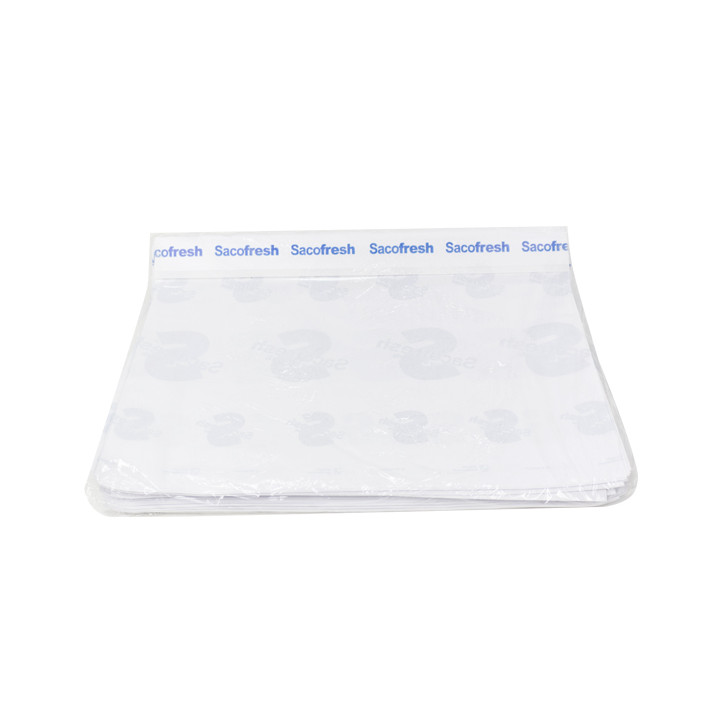 PE-Paper Bags with Adhesive Flap Sacofresh Blue 30x36cm (100 Units)