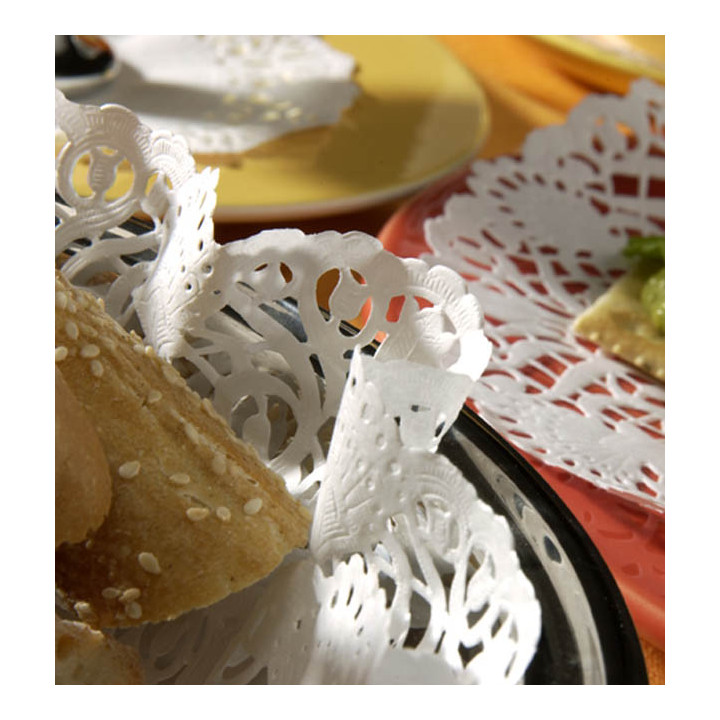 Paper Lace Doilie White "Litos" Ø9cm (250 Units)