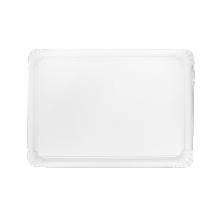 Paper Tray Rectangular shape White 25x34cm (50 Units)