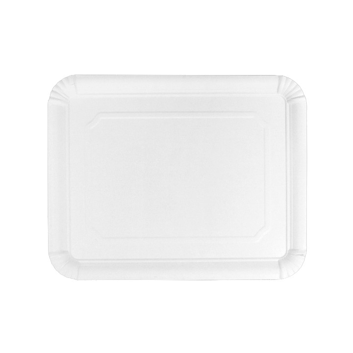 Paper Tray Rectangular shape White 22x28cm (50 Units)