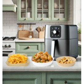 Kraft Air Fryer Paper White 90g Ø22x4cm (500 Units)