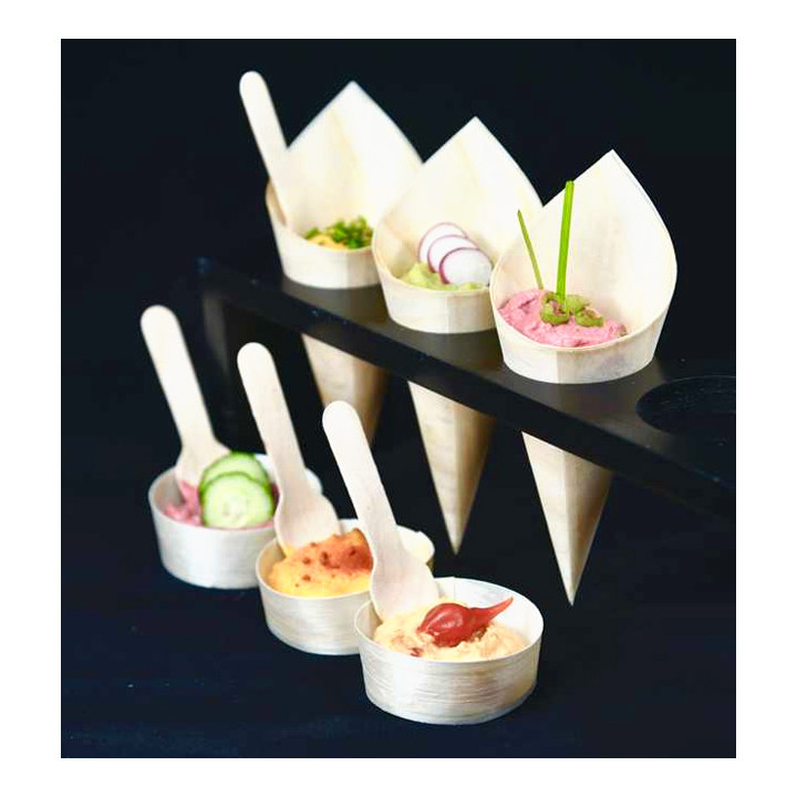 Wooden Tasting Cup 40ml Ø5x2cm (100 Units)  