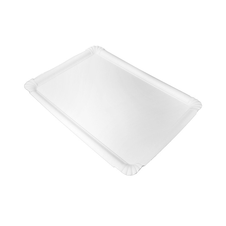 Paper Tray Rectangular shape White 25x34cm (50 Units)