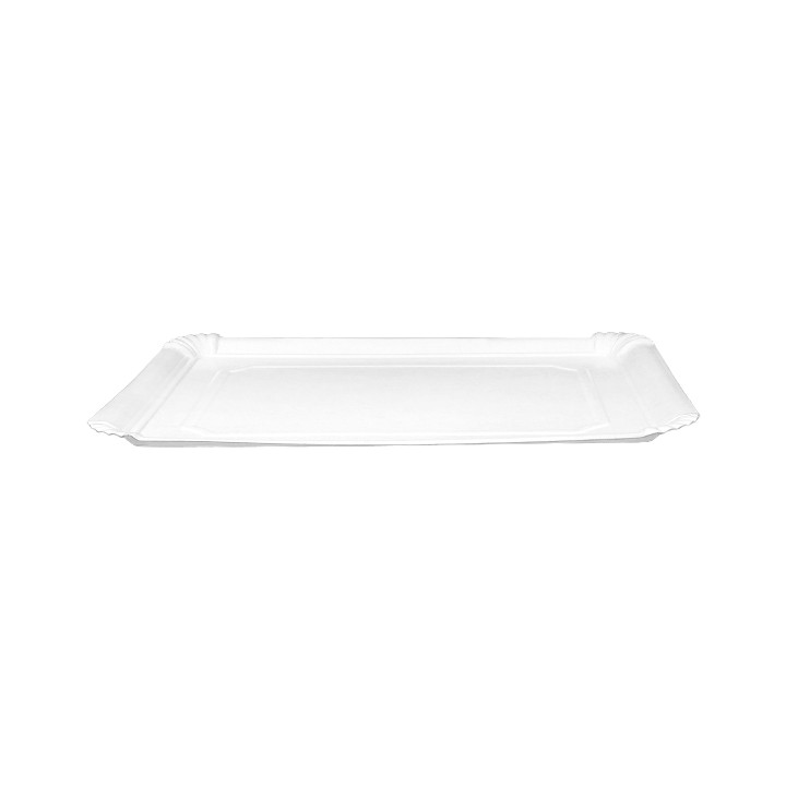 Paper Tray Rectangular shape White 22x28cm (50 Units)