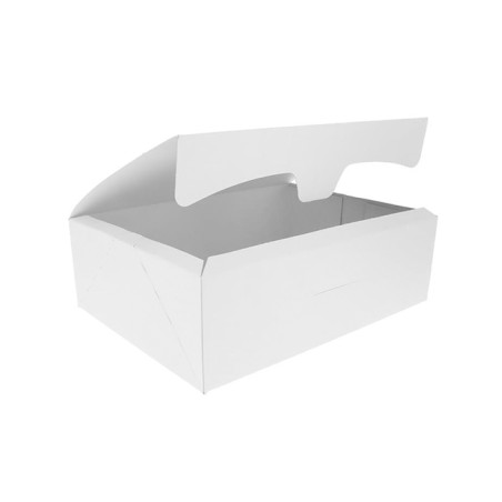 White cardboard pastry box 250 g