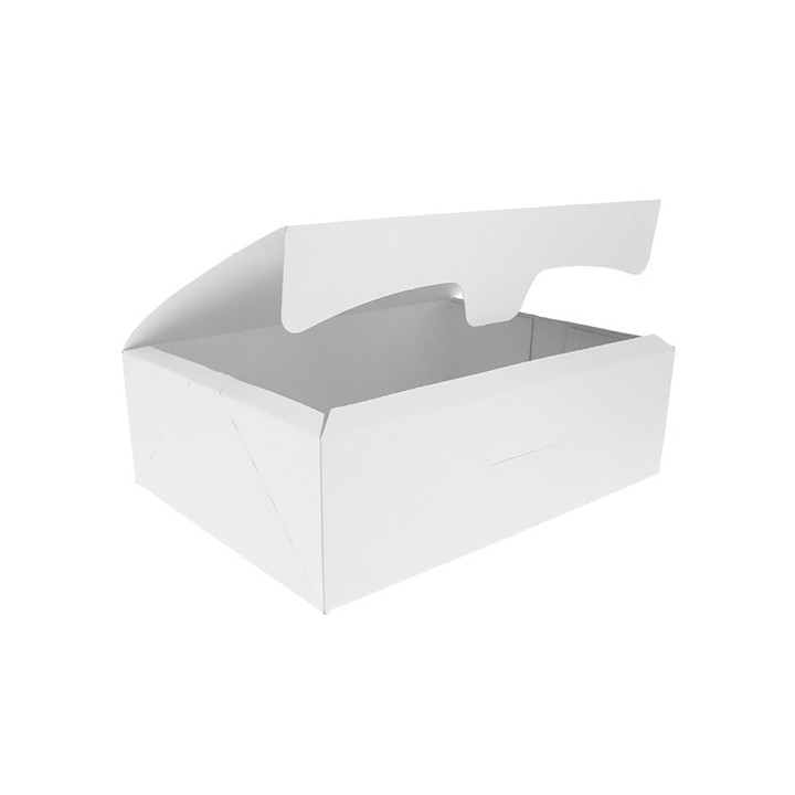 Paper Bakery Box White 18,2x13,6x5,2cm 500g (25 Units)