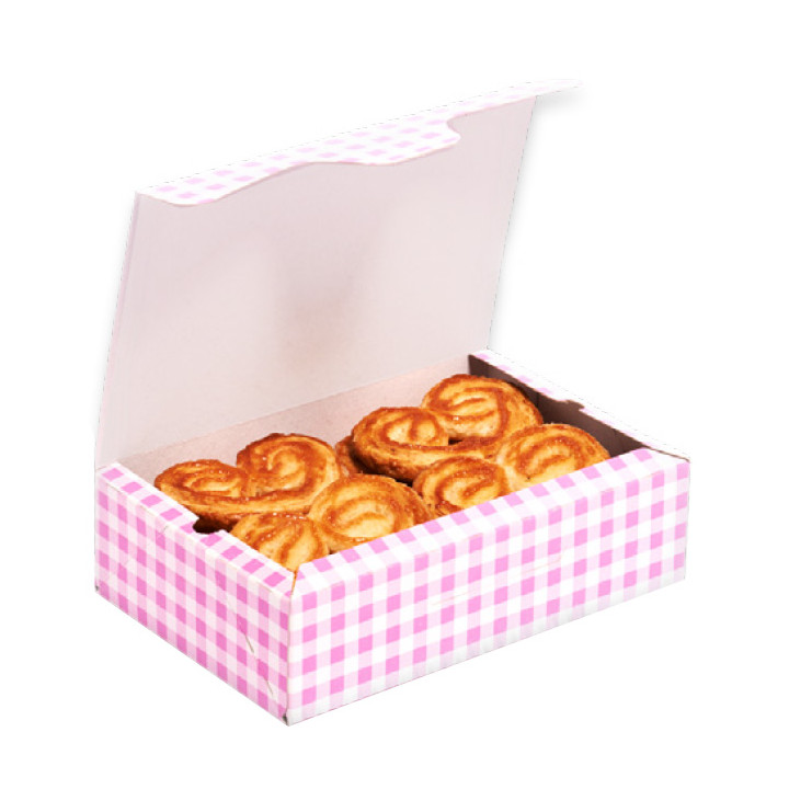 Paper Bakery Box Pink 18,2x13,6x5,2cm 500g (25 Units)