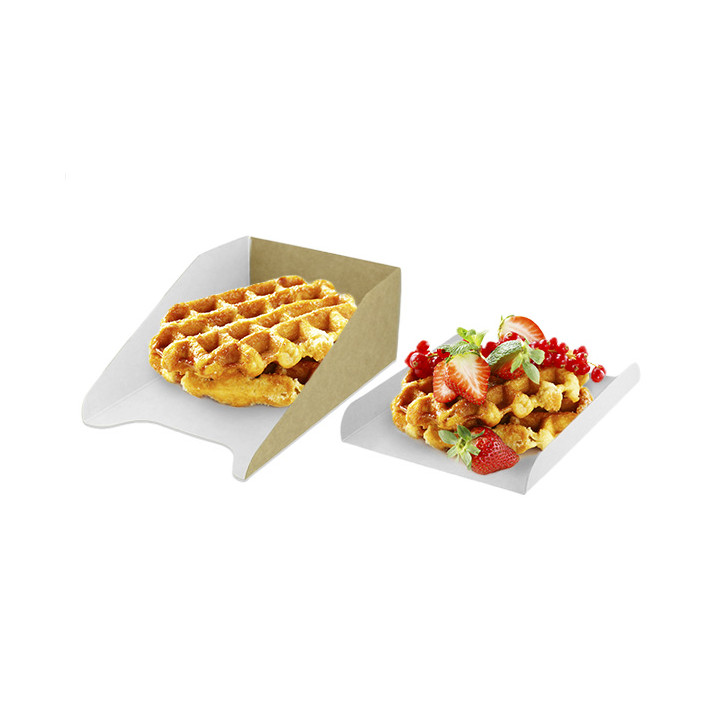 Paper Container Waffles 16x10cm (100 Units)