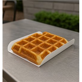 Paper Tray Waffle White 15x13cm (2000 Units)