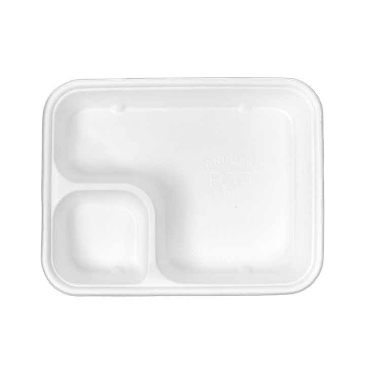 Sugarcane Tray Kraft 17x5x3,5cm (100 Units)