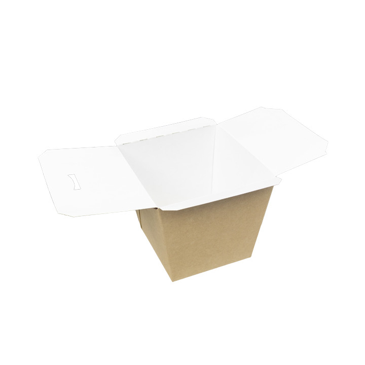 Paper Take-out Container Wok Kraft 950ml (125 Units)