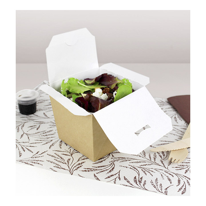 Paper Take-out Container Wok Kraft 950ml (25 Units)