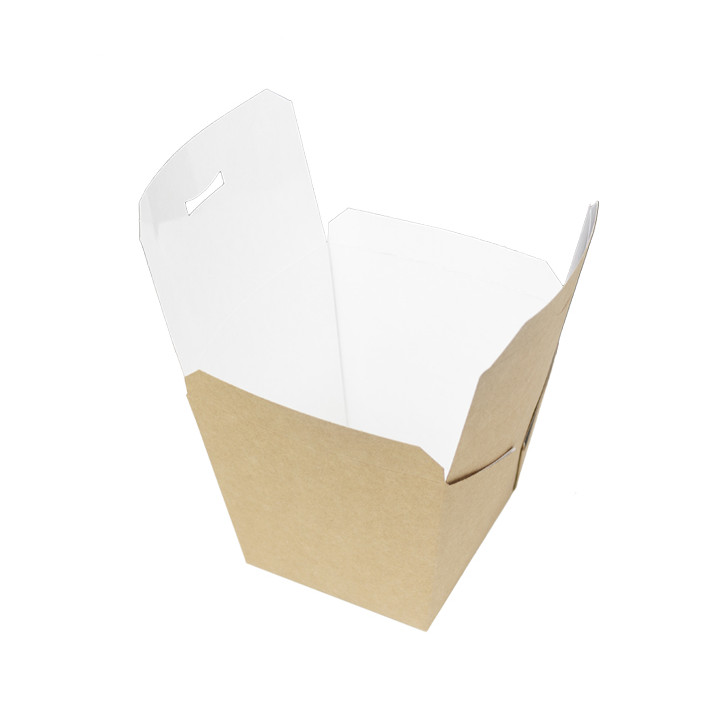 Paper Take-out Container Wok Kraft 450ml (25 Units)