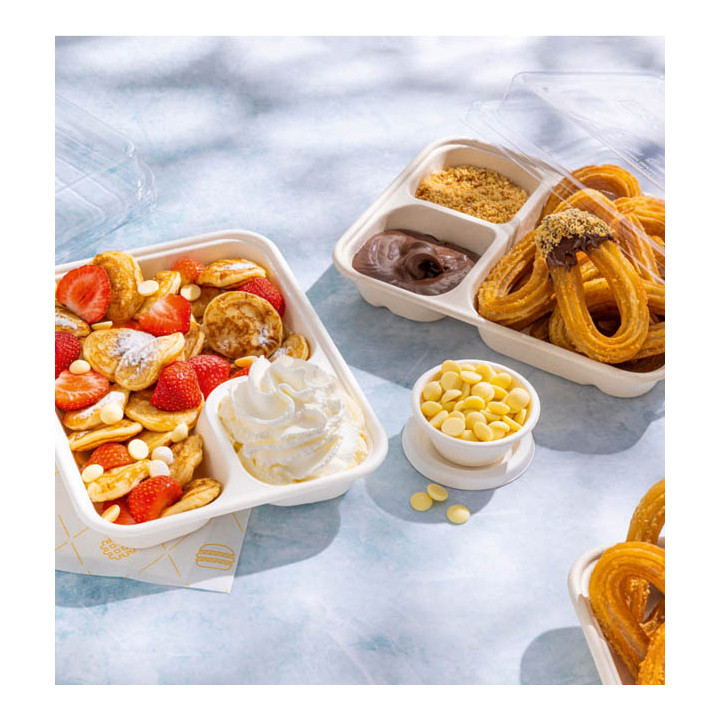 Nacho Tray in Sugar Cane 3C 16,5x21,5x3,5cm (50 Units)