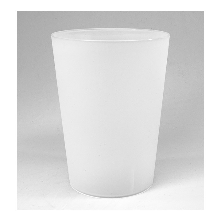 Reusable Durable Pint Glass PP Translucent 500ml (16 Units) 