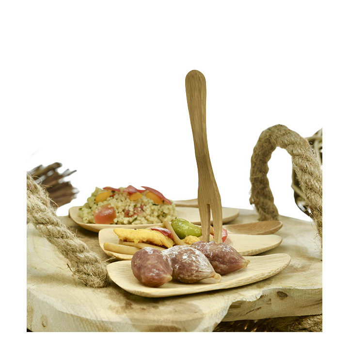 Bamboo Mini Tasting Fork 9cm (24 Units) 