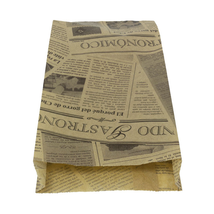 Paper Baguette Bag Kraft Times 12+2x26cm (X Units)