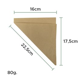 Paper Food Cone Grease-Proof Karft 19,5cm 50gr (100 Units)