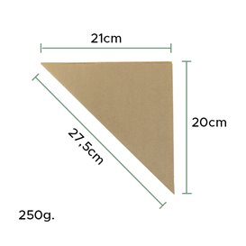 Paper Food Cone Grease-Proof Karft 27,5cm 250gr (1.600 Units)