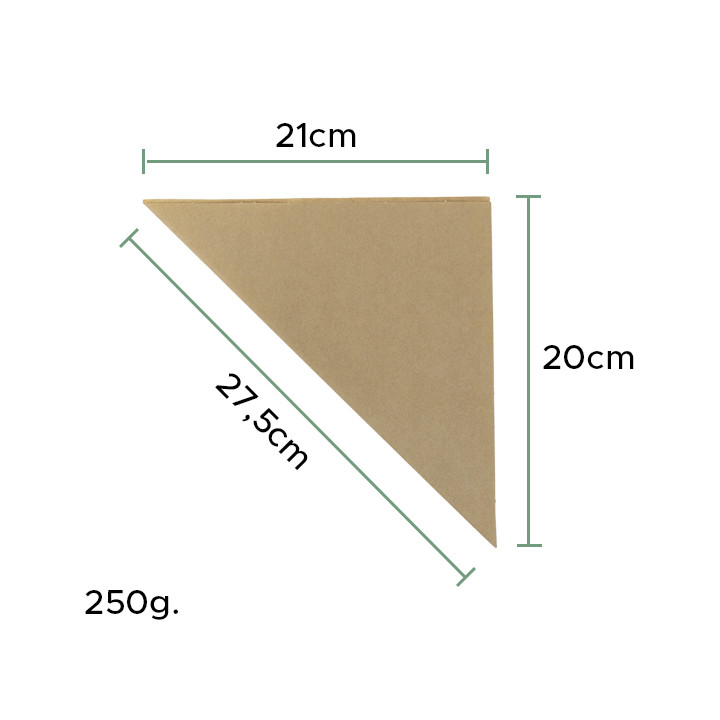 Paper Food Cone Grease-Proof Karft 27,5cm 250gr (100 Units)