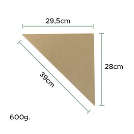 Paper Food Cone Grease-Proof Karft 39cm 600gr (100 Units)