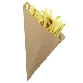Paper Food Cone Grease-Proof Karft 27,5cm 250gr (1.600 Units)