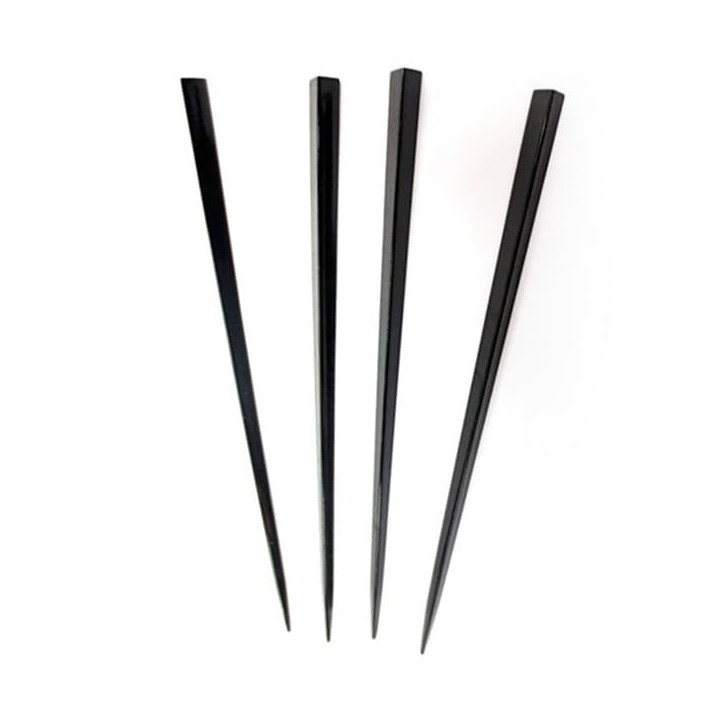 Plastic Stirrer PS Tipped Black 17,5cm (100 Units)  